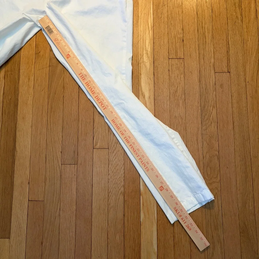 Polo Ralph Lauren Chino Pants Mens 36x34 White Flat Front Cotton Straight Fit